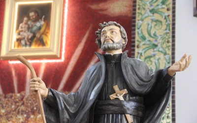 Pogórska Wola. Poświęcenie figury św. Andrzeja Boboli