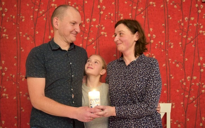 Danuta i Janusz z najstarszą córką.