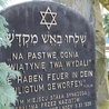 Fragment obelisku upamiętniającego synagogę w Opolu spaloną w czasie nocy kryształowej. 