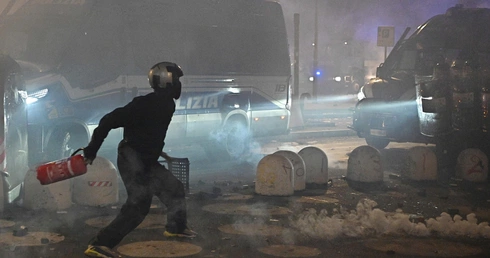 Podczas zamieszek w Turynie