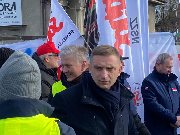 Solidarność pikietowała przed PG Silesia