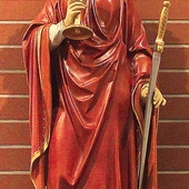 Figura św. Barbary z Kościoła Ducha Świętego w Zabrzu  na Zandce. 