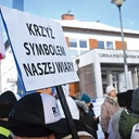 8 stycznia przed szkołą w Kielnie rodzice protestowali w obronie krzyża