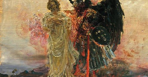 „Idź precz, szatanie”. Scena z Ewangelii Mateusza w obrazie Ilji Riepina