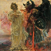 „Idź precz, szatanie”. Scena z Ewangelii Mateusza w obrazie Ilji Riepina