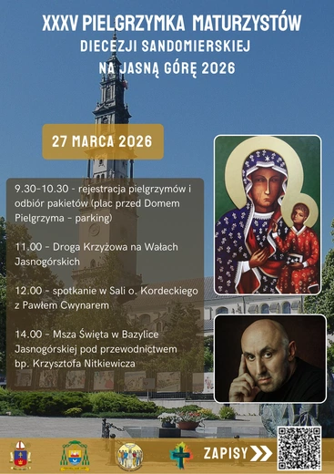 Pielgrzymka Maturzystów Diecezji Sandomierskiej na Jasną Górę