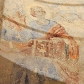 Jeden z odkrytych fresków.