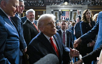 Trump ogłosił w orędziu triumf po pierwszym roku rządów i zagroził Iranowi