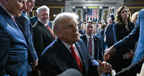 Trump ogłosił w orędziu triumf po pierwszym roku rządów i zagroził Iranowi