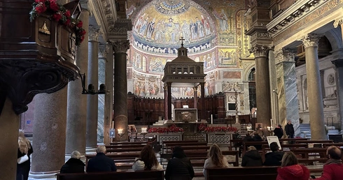 W rzymskiej bazylice Matki Bożej na Zatybrzu