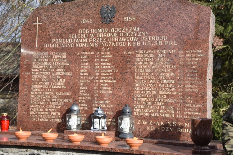Zielona Ciechanowska. Pamięci żołnierzy wyklętych