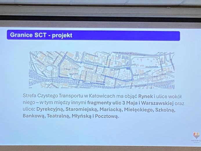 Katowice. Projekt Strefy Czystego Transportu