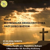 Mała EDK w Leźnie. Wielkopostna Droga Krzyżowa dla najmłodszych
