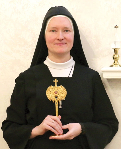 S. Agnieszka z relikwiami  bł. Bolesławy.