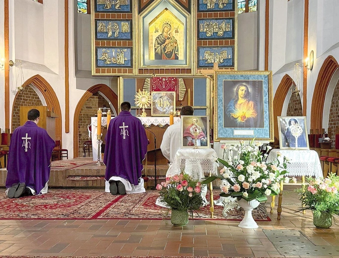 Nawiedzenie obrazu w Kościele Mariackim w Słupsku.