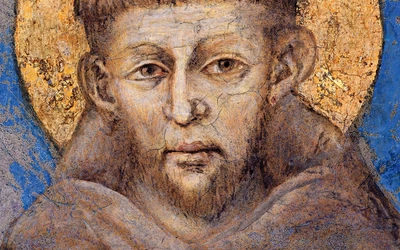 Św. Franciszek na fresku Cimabuego z bazyliki w Asyżu.
