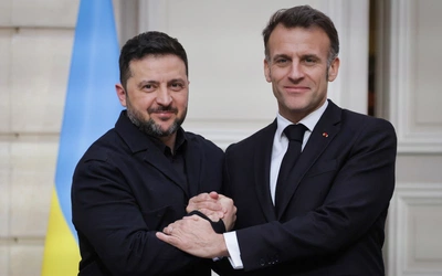 Prezydenci Ukrainy i Francji - 13 marca