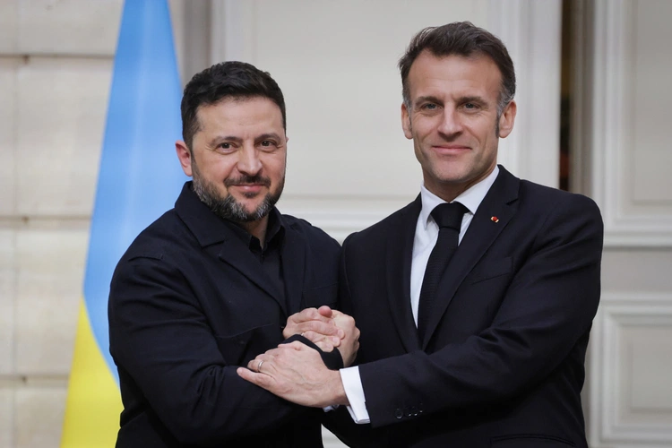 Prezydenci Ukrainy i Francji - 13 marca