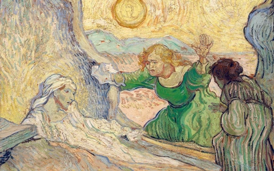 „Wskrzeszenie Łazarza według Rembrandta”. Obraz Vincenta van Gogha