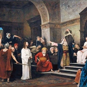 „Chrystus przed Piłatem” na płótnie z XIX wieku