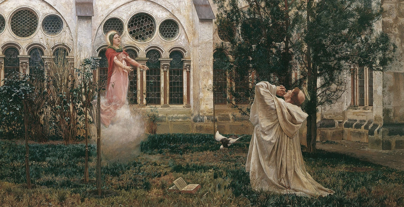  „Wizja św. Bernarda”, 1882 Wiedeń, Österreichische Galerie Belvedere