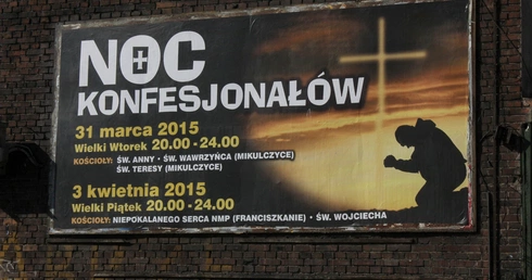 W Wielkim Tygodniu w ponad 50 kościołach odbędzie się Noc Konfesjonałów