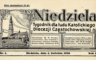 Niedziela” ma 100 lat. Jubileusz tygodnika z Częstochowy
