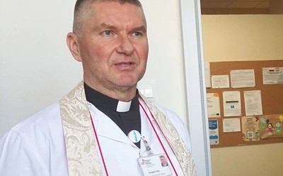 O. Bogdan Nieć, kapelan gliwickich szpitali.