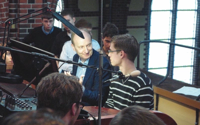 D. Titterington podczas kursu w gliwickiej katedrze w 2011 r. 