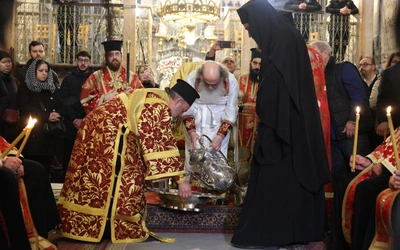 Prawosławna Liturgia Wielkiego Czwartku w Bazylice Grobu Pańskiego