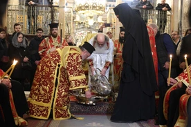 Prawosławna Liturgia Wielkiego Czwartku w Bazylice Grobu Pańskiego