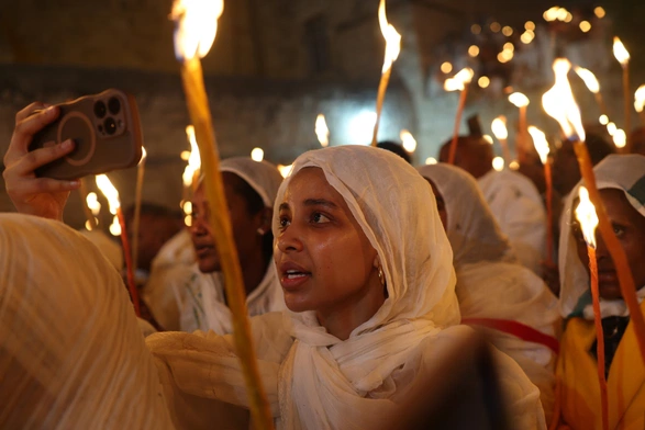 Jerozolima: tysiące uczestników prawosławnej liturgii  „Świętego Ognia”