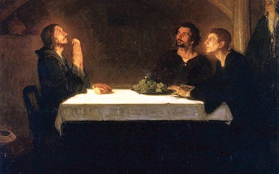 „Pielgrzymi w Emaus” na płótnie Tannera
