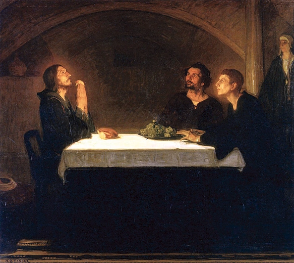 „Pielgrzymi w Emaus” na płótnie Tannera