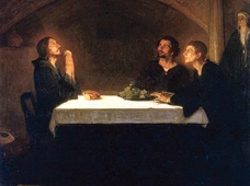 „Pielgrzymi w Emaus” na płótnie Tannera