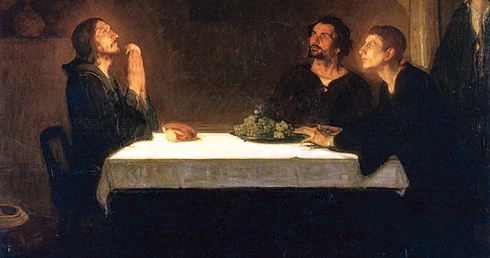 „Pielgrzymi w Emaus” na płótnie Tannera