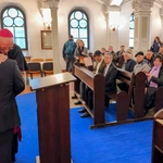Abp Adrian Galbas w synagodze Nożyków