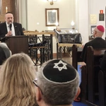 Abp Adrian Galbas w synagodze Nożyków