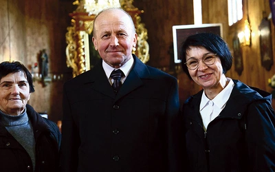 Od lewej: Halina Gorgosz, Stanisław Pękala i Janina Górska. 