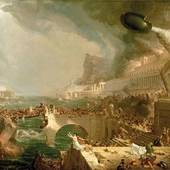 Thomas Cole, „Dzieje imperium (Upadek)”, obraz z 1836 roku.