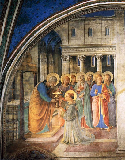 „Św. Piotr konsekruje św. Szczepana na diakona” – historia z fresku Fra Angelica