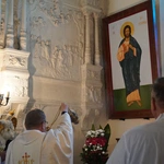 Instalacja ikony Jezusa Chrystusa w oleśnickiej bazylice