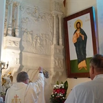 Instalacja ikony Jezusa Chrystusa w oleśnickiej bazylice