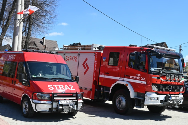 Radość strażaków w Dzianiszu