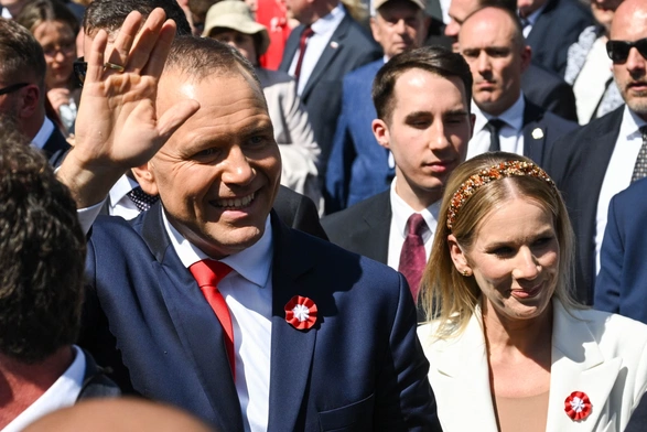 Prezydent Karol Nawrocki z małżonką