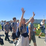 Pielgrzymi w Łagiewnikach