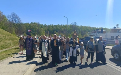 Pielgrzymi w Łagiewnikach