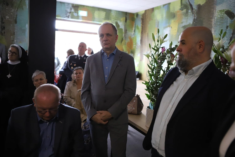 Poświęcenie kaplicy w "Domu Mocarzy"
