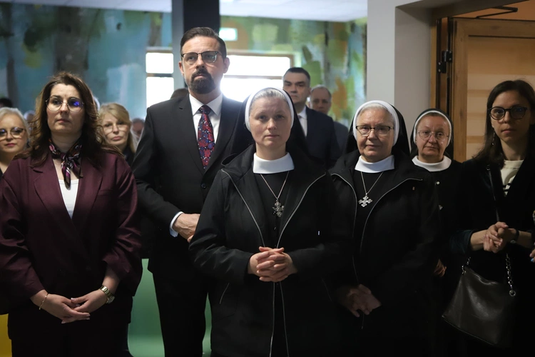 Poświęcenie kaplicy w "Domu Mocarzy"