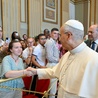 Ochrzeczni przed rokiem spotkali sie potem z papieżem Franciszkiem